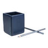 Dacasso Navy Blue Bonded Leather Pencil Cup AG-5010